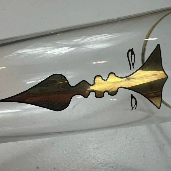 Ritzenhoff Tall Gilt Glasses, Beer Glass Pilsner Champagne 90’s Gold Face - Picture 9 of 16